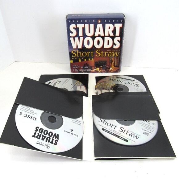Stuart Woods Penguin Audio Lot of 2 Hothouse Orchid and Short Straw Audiobooks - Picture 3 of 6